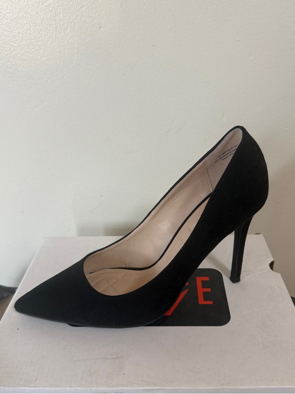 Rouge! Black Pointed-Toe Stiletto Pump